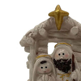 Maxbell Christmas Nativity Family Figurine Ornament Religious 6x3x7cm Xmas Sculpture
