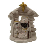 Maxbell Christmas Nativity Family Figurine Ornament Religious 6x3x7cm Xmas Sculpture