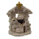 Maxbell Christmas Nativity Family Figurine Ornament Religious 6x3x7cm Xmas Sculpture