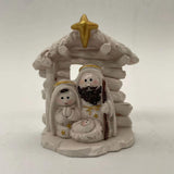 Maxbell Christmas Nativity Family Figurine Ornament Religious 6x3x7cm Xmas Sculpture