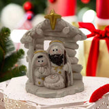 Maxbell Christmas Nativity Family Figurine Ornament Religious 6x3x7cm Xmas Sculpture