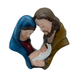 Maxbell Holy Family Nativity Figurine Tabletop Ornament for Indoor Bedroom Fireplace