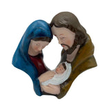 Maxbell Holy Family Nativity Figurine Tabletop Ornament for Indoor Bedroom Fireplace