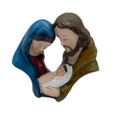 Maxbell Holy Family Nativity Figurine Tabletop Ornament for Indoor Bedroom Fireplace