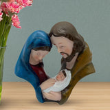 Maxbell Holy Family Nativity Figurine Tabletop Ornament for Indoor Bedroom Fireplace