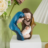 Maxbell Holy Family Nativity Figurine Tabletop Ornament for Indoor Bedroom Fireplace