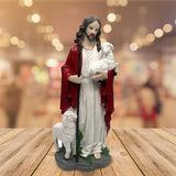 Maxbell Collectible Figurine Resin Religious Figure Statue for Bookshelf Bar Outdoor