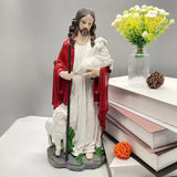 Maxbell Collectible Figurine Resin Religious Figure Statue for Bookshelf Bar Outdoor
