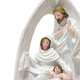 Maxbell Christmas Nativity Figurine Resin Sculpture for Office Fireplace Living Room