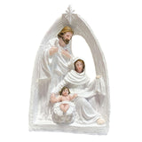 Maxbell Christmas Nativity Figurine Resin Sculpture for Office Fireplace Living Room