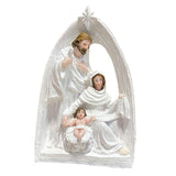 Maxbell Christmas Nativity Figurine Resin Sculpture for Office Fireplace Living Room