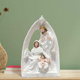 Maxbell Christmas Nativity Figurine Resin Sculpture for Office Fireplace Living Room