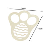 Maxbell Easter Bunny Footprint Stencil Reusable Craft Durable DIY Easter Decorations