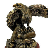 Maxbell Resin Figurine Desk Artwork Home Decor Eagle Statue for Cafe Party Bookshelf