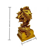 Maxbell Lion Sculpture Desktop Figurine 3D Lion Statue for Office Bedroom Decoration