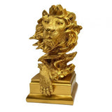 Maxbell Lion Sculpture Desktop Figurine 3D Lion Statue for Office Bedroom Decoration
