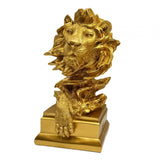 Maxbell Lion Sculpture Desktop Figurine 3D Lion Statue for Office Bedroom Decoration