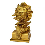 Maxbell Lion Sculpture Desktop Figurine 3D Lion Statue for Office Bedroom Decoration