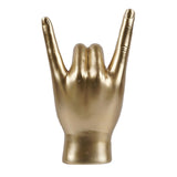 Maxbell Rock Hand Gesture Statue Art Finger Sculpture for Apartment Living Room Cafe Left Hand