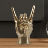 Maxbell Rock Hand Gesture Statue Art Finger Sculpture for Apartment Living Room Cafe Right Hand