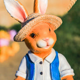 Maxbell Rabbit Garden Statue Craft Durable Animal Sculpture for Cafe Hotel Apartment Boy