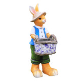 Maxbell Rabbit Garden Statue Craft Durable Animal Sculpture for Cafe Hotel Apartment Boy