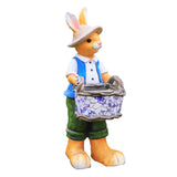 Maxbell Rabbit Garden Statue Craft Durable Animal Sculpture for Cafe Hotel Apartment Boy