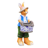 Maxbell Rabbit Garden Statue Craft Durable Animal Sculpture for Cafe Hotel Apartment Boy