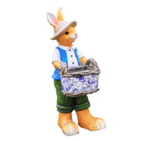 Maxbell Rabbit Garden Statue Craft Durable Animal Sculpture for Cafe Hotel Apartment Boy
