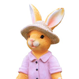 Maxbell Rabbit Garden Statue Craft Durable Animal Sculpture for Cafe Hotel Apartment Girl