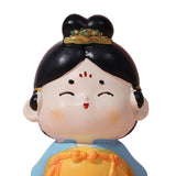 Maxbell Cute Girl Figurine Resin Gift Miniature Small Figure for Office Bedroom Home Style A