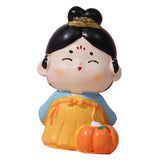 Maxbell Cute Girl Figurine Resin Gift Miniature Small Figure for Office Bedroom Home Style A