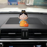 Maxbell Cute Girl Figurine Resin Gift Miniature Small Figure for Office Bedroom Home Style A