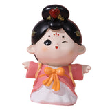 Maxbell Cute Girl Figurine Resin Gift Miniature Small Figure for Office Bedroom Home Style C