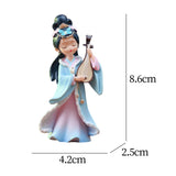 Maxbell Chinese Beauty Statue Table Centerpiece Ornament for Holidays Cafe Bookshelf Wang Zhaojun