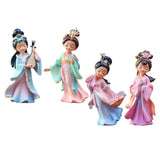 Maxbell Chinese Beauty Statue Table Centerpiece Ornament for Holidays Cafe Bookshelf Wang Zhaojun