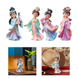 Maxbell Chinese Beauty Statue Table Centerpiece Ornament for Holidays Cafe Bookshelf Wang Zhaojun