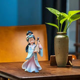 Maxbell Chinese Beauty Statue Table Centerpiece Ornament for Holidays Cafe Bookshelf Wang Zhaojun