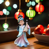 Maxbell Chinese Beauty Statue Table Centerpiece Ornament for Holidays Cafe Bookshelf Wang Zhaojun