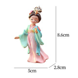 Maxbell Chinese Beauty Statue Table Centerpiece Ornament for Holidays Cafe Bookshelf Yang Guifei