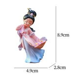 Maxbell Chinese Beauty Statue Table Centerpiece Ornament for Holidays Cafe Bookshelf Xishi