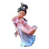 Maxbell Chinese Beauty Statue Table Centerpiece Ornament for Holidays Cafe Bookshelf Xishi