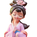 Maxbell Chinese Beauty Statue Table Centerpiece Ornament for Holidays Cafe Bookshelf Diaochan