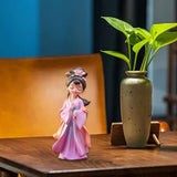 Maxbell Chinese Beauty Statue Table Centerpiece Ornament for Holidays Cafe Bookshelf Diaochan