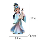 Maxbell Chinese Beauty Statue Collectible Lady Sculpture for Party Shelf Living Room Wang Zhaojun