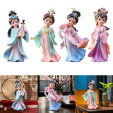 Maxbell Chinese Beauty Statue Collectible Lady Sculpture for Party Shelf Living Room Wang Zhaojun