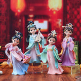 Maxbell Chinese Beauty Statue Collectible Lady Sculpture for Party Shelf Living Room Wang Zhaojun