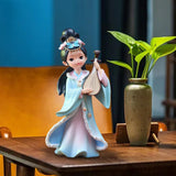 Maxbell Chinese Beauty Statue Collectible Lady Sculpture for Party Shelf Living Room Wang Zhaojun