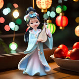 Maxbell Chinese Beauty Statue Collectible Lady Sculpture for Party Shelf Living Room Wang Zhaojun