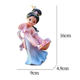 Maxbell Chinese Beauty Statue Collectible Lady Sculpture for Party Shelf Living Room Xishi
